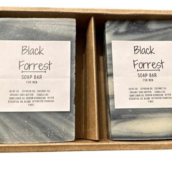 Black Forrest Soap Bar for Men Shea Butter Soap Bar Sweet Body (2pack) - Picture 4 of 7